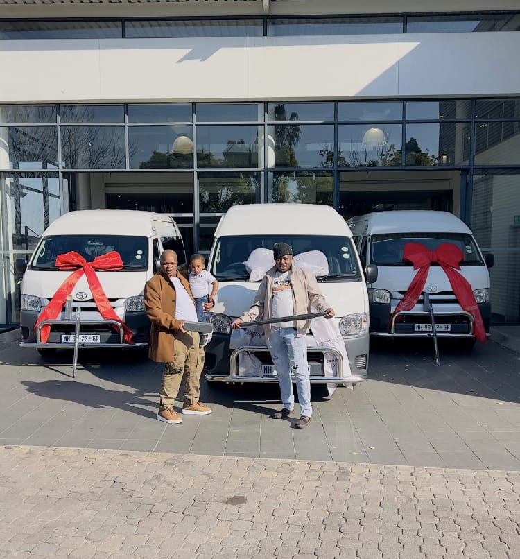 Happy customer 1 receiving their vehicle
